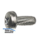 DIN7516A M 4x 6 verzinkt Gewindeschneidschraube mit Linsenkopf