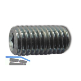 ISO4029/DIN916 45H M 3x 4 blank Gewindestift mit Ringschneide und Innensechskt.