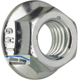 DIN6923/ 8 M12 verzinkt Sechskantmutter mit Flansch
