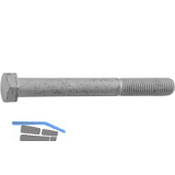 ISO4014 10.9 M24x120 Zinklamellen besch. Sechskantschraube mit Schaft (DIN931)