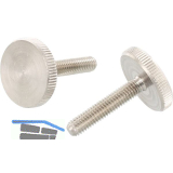 DIN653 M 5 x 12 Edelstahl A1 R�ndelschraube niedrige Form