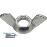 ~DIN315 M12 verzinkt Fl�gelmutter amerikanische Form aus Stahlblech