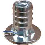 Einschlagmuffen M 6x14 Kopf-� 17 verzinkt mit Bund