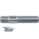 DIN939 8.8 M 6x 25 verzinkt Stiftschraube Einschraubende ~1,25 d