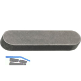 DIN6885A C45K 25x14x200 blank Passfeder rundstirnig