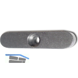 DIN6885C C45K 10x 8x 32 blank Passfeder rundstirnig + Bohrung