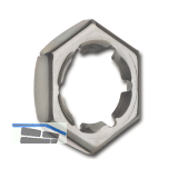 DIN7967 M36 verzinkt Sicherungsmutter (Palmutter)