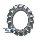 DIN6798A M 6 blank F�cherscheibe aussengezahnt