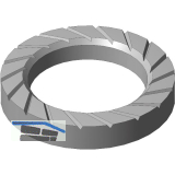 TECKENTRUP Sperrkantscheibe SK-Z - M10 - Stahl Zinklamelle