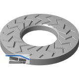 TECKENTRUP Sperrkantscheibe NSK-B - M8 - Stahl Zinklamelle