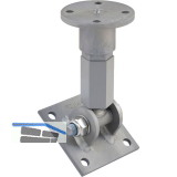 PITZL Pfostentr�ger PTP neigbar 10529.7098 ZiNiP beschichtet Stecksystem Z