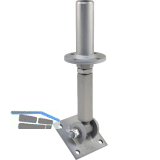 PITZL Pfostentr�ger Typ 10930.7008 ZiNiP beschichtet rechts/links