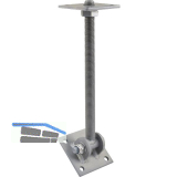 Pitzl Pfostentr�ger PTP 12013.7301 - Stahl ZiNiP beschichtet mit Gewindestange