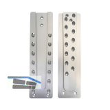 PITZL Schwerlast HVP 120x500x20 mm Aluminium eloxiert