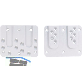 PITZL Doppel HVP 120x100x12 mm Aluminium eloxiert