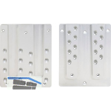 PITZL Doppel HVP 240x300x20 mm Aluminium eloxiert