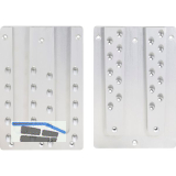 PITZL Doppel HVP 240x350x20 mm Aluminium eloxiert