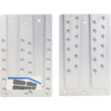 PITZL Doppel HVP 240x400x20 mm Aluminium eloxiert