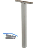 PITZL Ausziehst�ck 32525.0000 f�r Vierkantrohr - Stahl ZiNiP beschichtet.