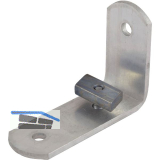 PITZL Ecklasche 31141.0000 f�r Gel�nderst�tze C-Profil - Aluminium