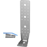 GH Winkelverbinder Langloch KR / 285x88x65x3,0mm - Stahl fvz Greenline