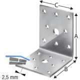 SIMPSON Winkelverbinder AC 55365 / 65x65x55mm feuerverzinkt