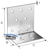 SIMPSON Winkelverbinder ANP 80x80x2.5x60mm feuerverzinkt ( ANP258860 )