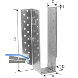 SIMPSON Balkenschuh BSD 200x280 feuerverzinkt aussenliegend mit Bewertung