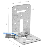 SIMPSON Winkelverbinder ADR 6090L / 90x60x60mm feuerverzinkt