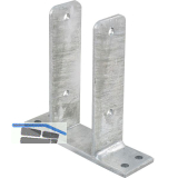 PITZL Pfostenanker f�r Zaunpfosten LW: 81 / Typ 11044.0081 feuerverzinkt