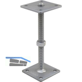PITZL Pfostentr�ger Typ 11009.0200 ZiNiP beschichtet mit Gewindestange
