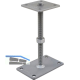 PITZL Pfostentr�ger Typ 11009.1200 ZiNiP beschichtet mit Gewindestange