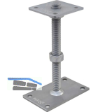 PITZL Pfostentr�ger Typ 11013.1200 ZiNiP beschichtet mit Gewindestange
