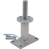 PITZL Pfostentr�ger Typ 10921.1003 ZiNiP beschichtet rechts/links