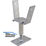 PITZL Pfostentr�ger Typ 10923.1100 ZiNiP beschichtet rechts/links