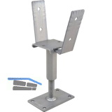 PITZL Pfostentr�ger Typ 10923.1200 ZiNiP beschichtet rechts/links
