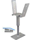PITZL Pfostentr�ger Typ 10923.1300 ZiNiP beschichtet rechts/links