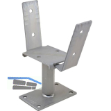 PITZL Pfostentr�ger Typ 10924.1030 ZiNiP beschichtet rechts/links