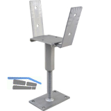 PITZL Pfostentr�ger Typ 10924.1330 ZiNiP beschichtet rechts/links