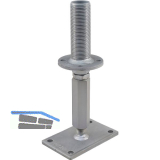 PITZL Pfostentr�ger Typ 10931.1100 ZiNiP beschichtet rechts/links