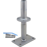 PITZL Pfostentr�ger Typ 10930.1000 ZiNiP beschichtet rechts/links