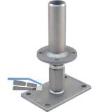 PITZL Pfostentr�ger Typ 10930.1600 ZiNiP beschichtet rechts/links