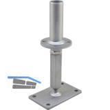 PITZL Pfostentr�ger Typ 10930.1100ZiNiP beschichtet rechts/links