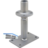 PITZL Pfostentr�ger Typ 10930.1005 ZiNiP beschichtet rechts/links