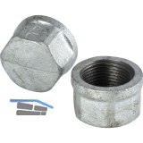 Temperguss Kappe 1 Zoll EN 10241