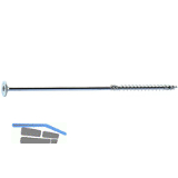 SPEED II Holzbauschraube Flachkopf 8x500 TG TX40 verzinkt-blau