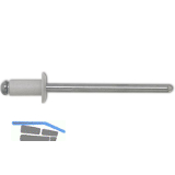 ISO15977 Blindniete Flachrundkopf 3.2x12 Aluminium mit Stahldorn RAL9010 wei�