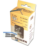 ISO15977 GESIPA Blindniete Mini-Pack 3.0X 8 Aluminium/Stahldorn Flachkopf