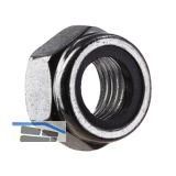 DIN985/10 M10x1.25 verzinkt Feingewinde-Sicherungsmutter niedrige Form