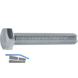 DIN961 10.9 M12x1.25x 35 verzinkt 6kt-Feingewindeschrauben ohne Schaft